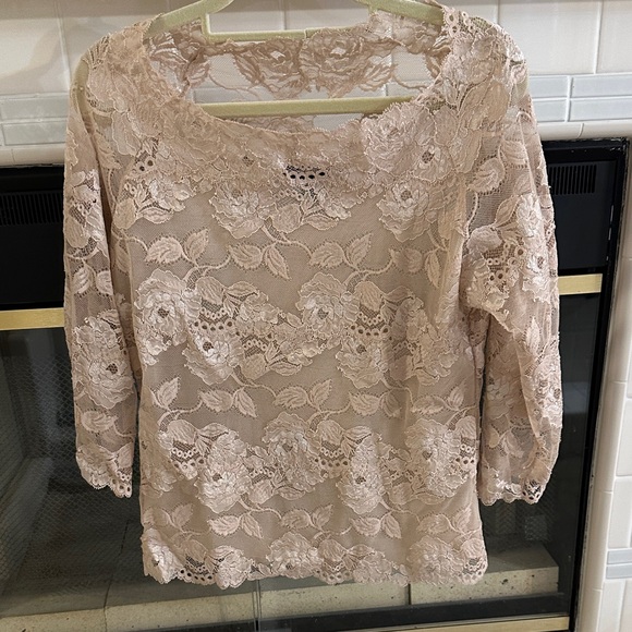 Josie Natori Tops - Josie Natori Lace Women’s Top - Large